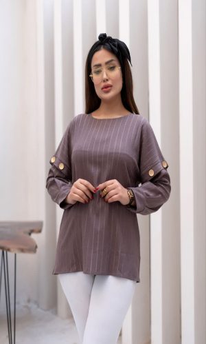 تونیک آستین دکمه ای